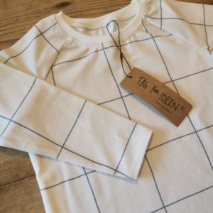 Langarmshirt "Grid jeansblau"