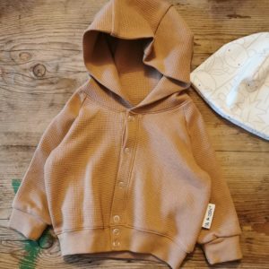 Waffelsweat-Kapuzenjacke