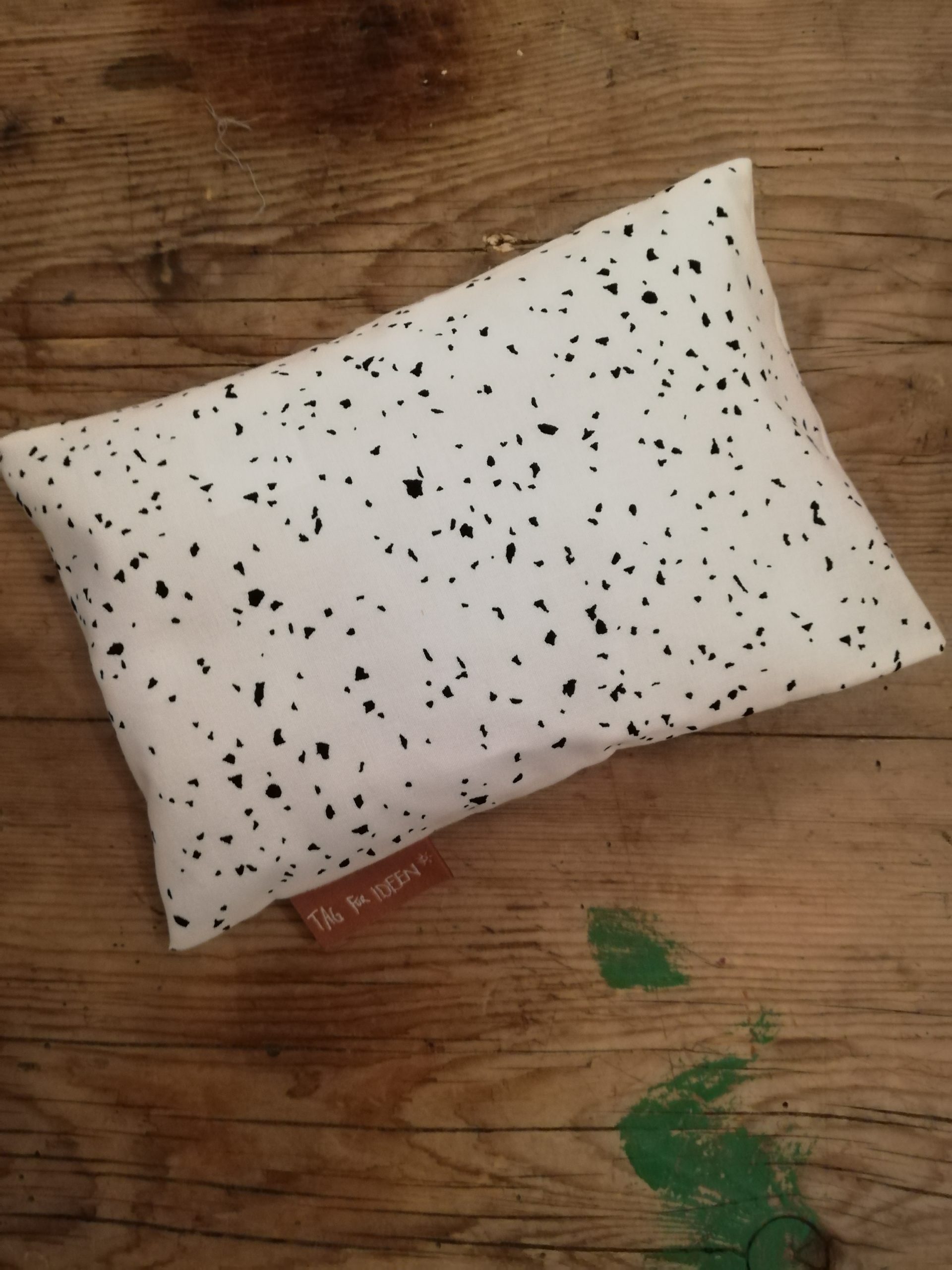 Kissen "Sprenkel weiß"