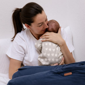 Stillkissen "Flannel dunkelblau"