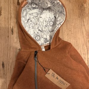 Bio-Baumwollfleece-Overall caramel