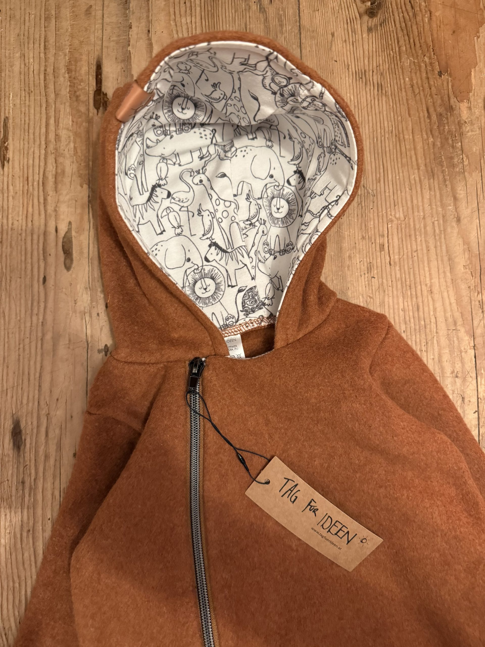 Bio-Baumwollfleece-Overall caramel