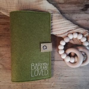 Mutter-Kind-Passhülle "Baby you are loved"