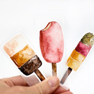 Bügelbild "Eis" 3er Set