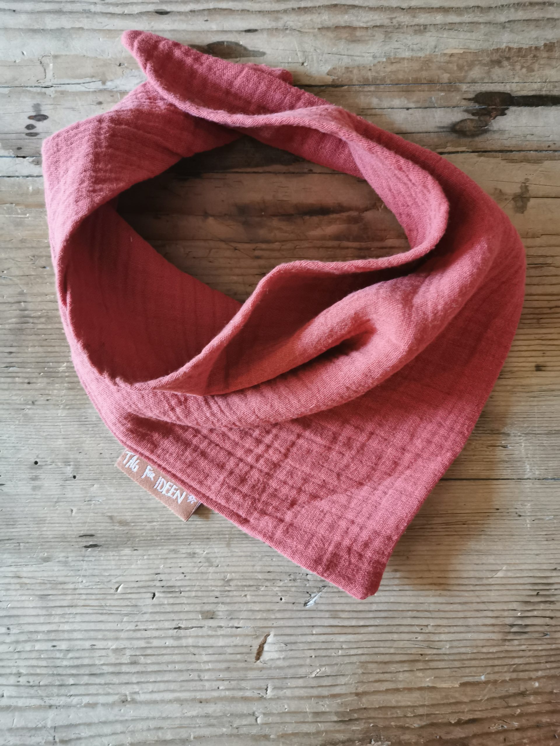 Dreiecktuch Musselin "S" rost