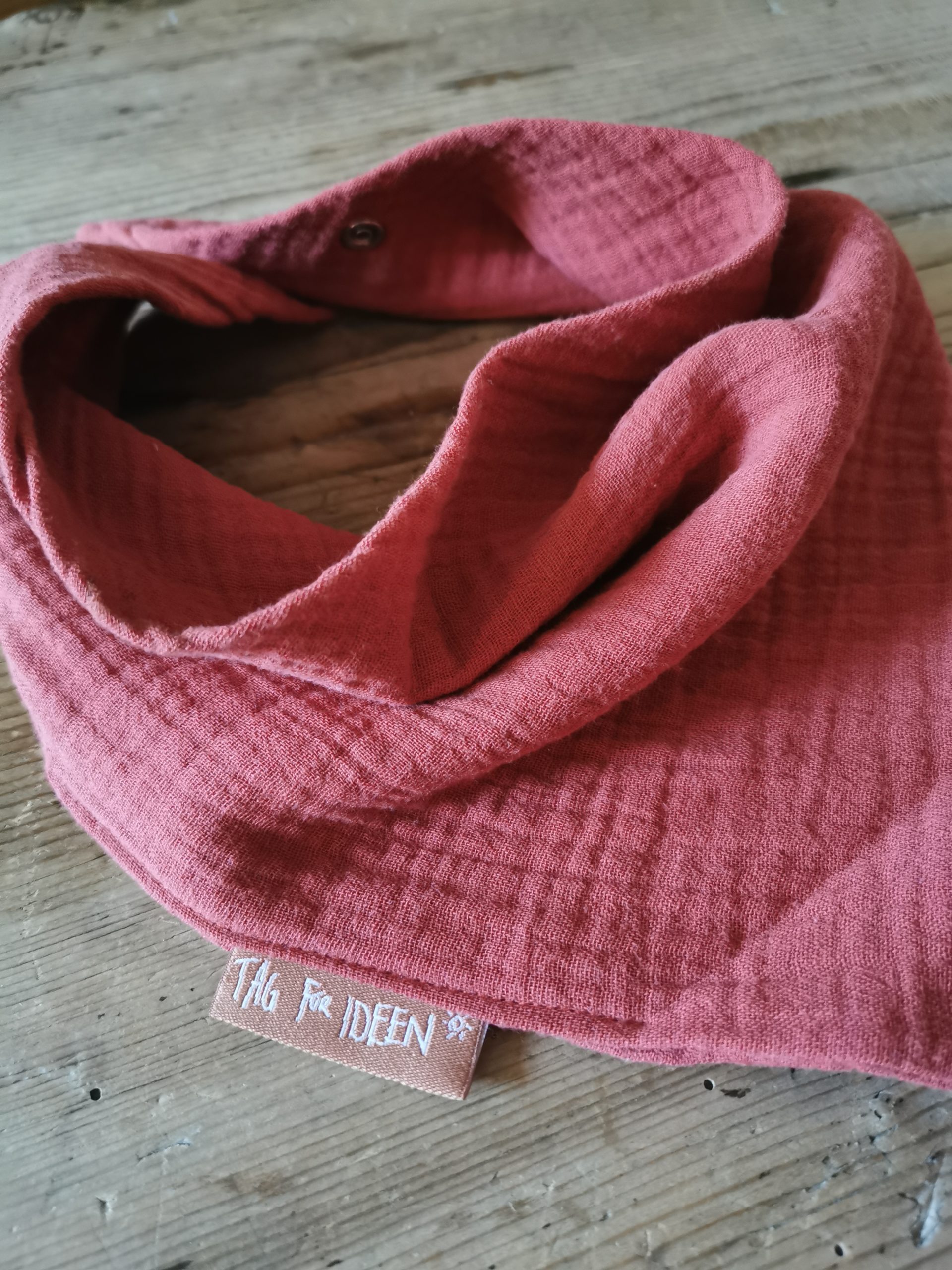 Dreiecktuch Musselin "S" rost – Bild 3