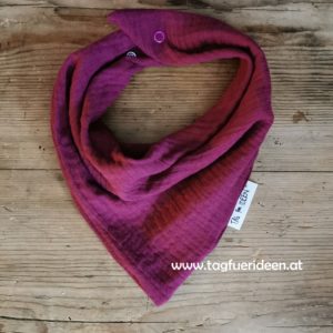 Dreiecktuch "S" Musselin beere