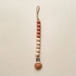 Schnullerband "altrosa"