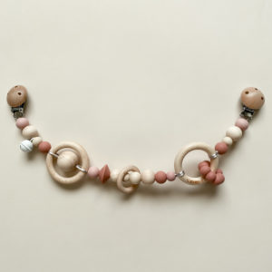 Kinderwagenkette "altrosa"