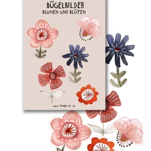 Bügelbilder "Blumen & Blüten" 5er Set