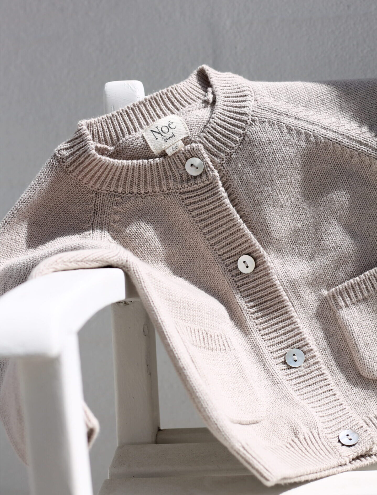 Strick-Set grau/beige – Bild 2