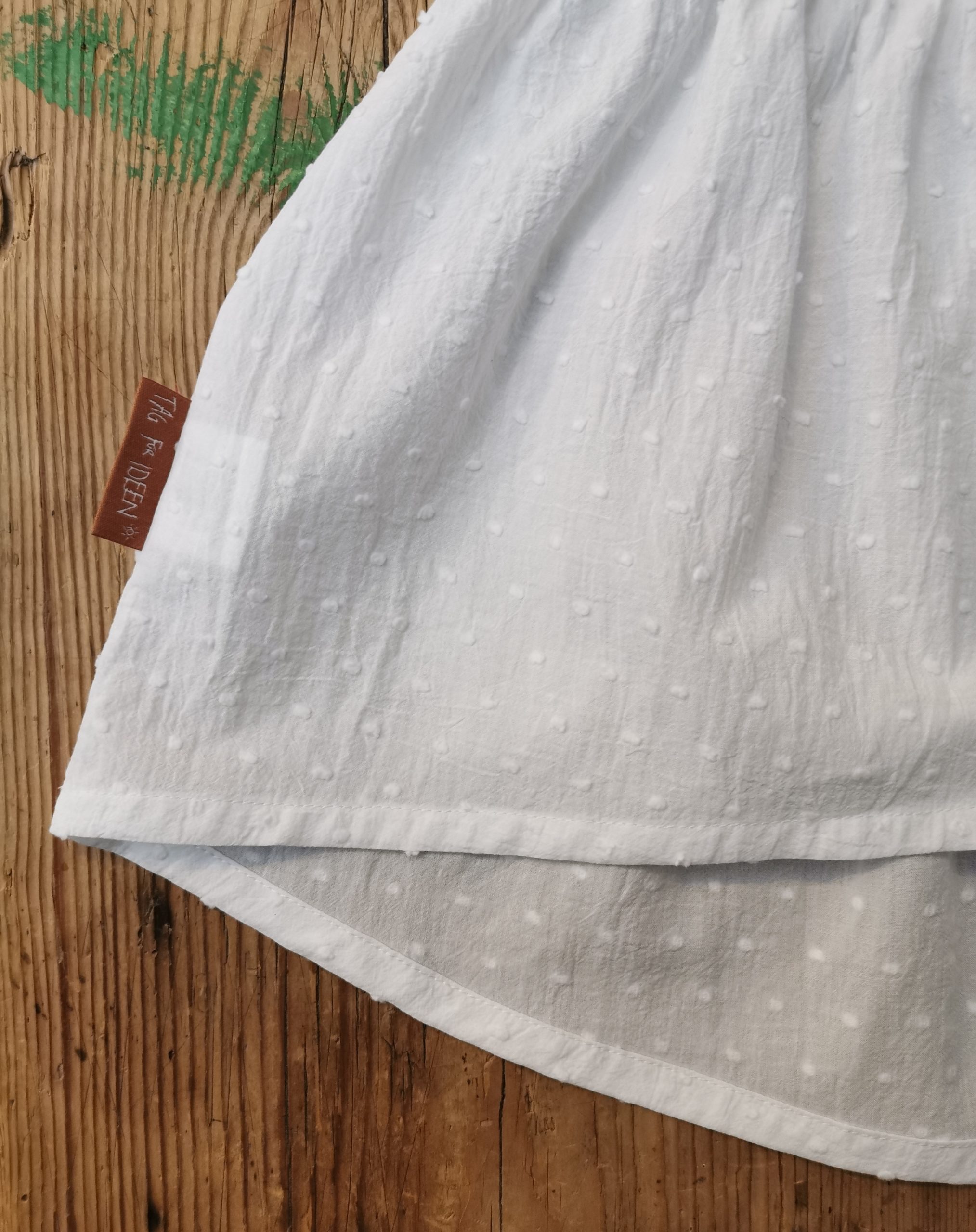 Pünktchen-Tunika weiß – Bild 3