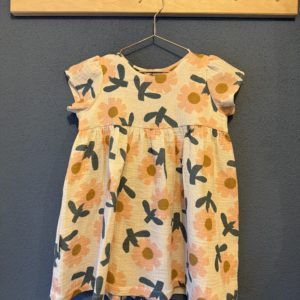 Musselin-Kleid Blumen