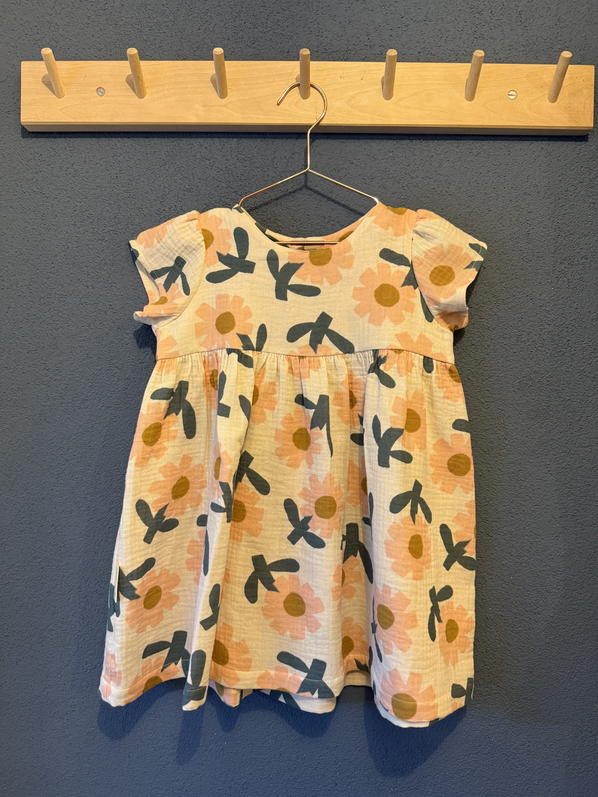 Musselin-Kleid Blumen