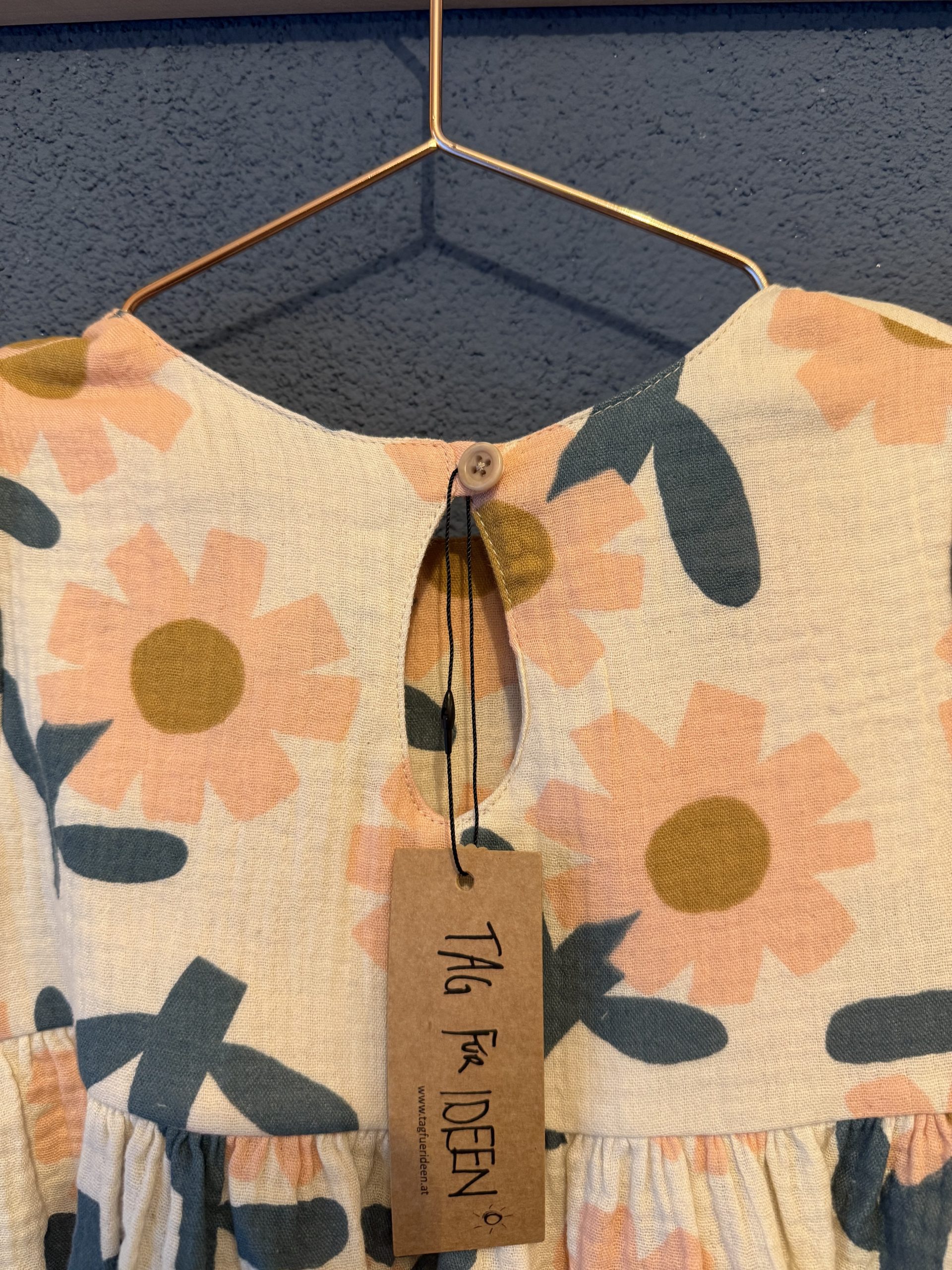 Musselin-Kleid Blumen – Bild 2
