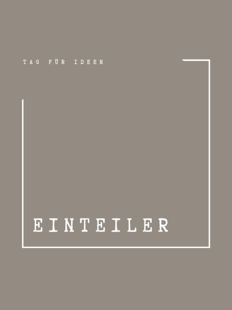 Einteiler