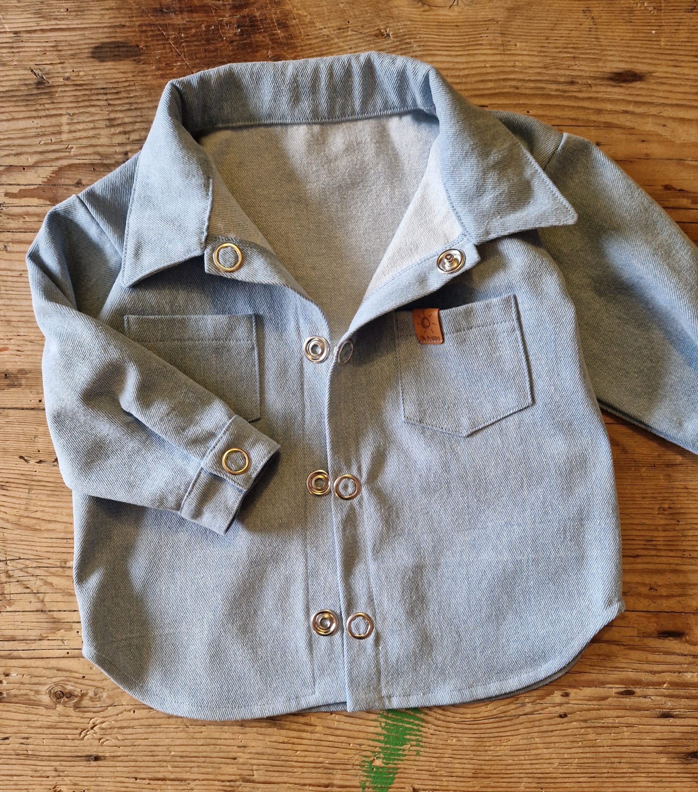 Jeansjacke aus washed Denim