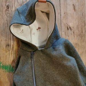 Baumwollfleece-Overall olivgrün