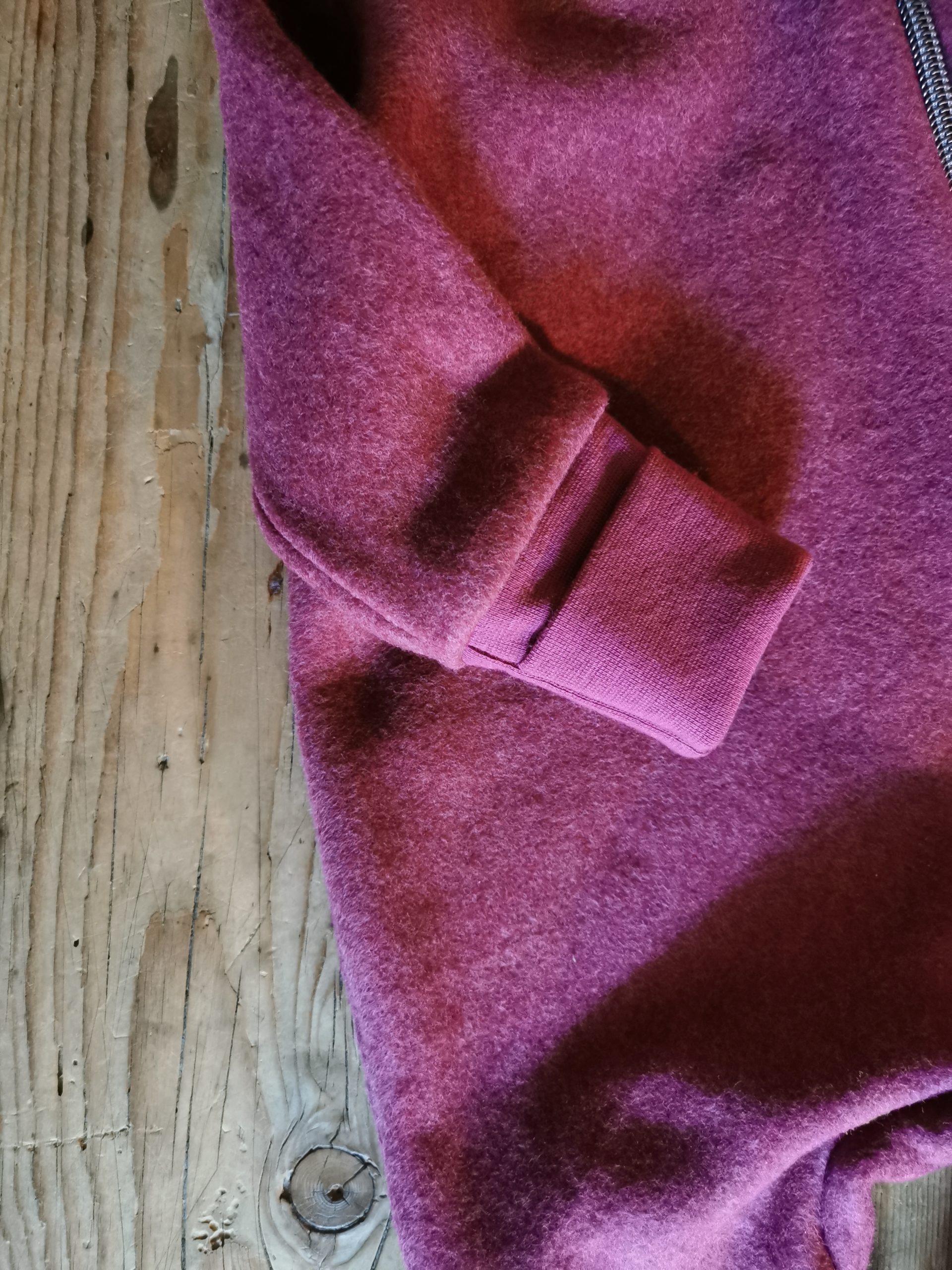 Baumwollfleece-Overall beere – Bild 3