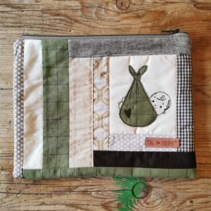 Windelclutch "Patchwork" Junge grün