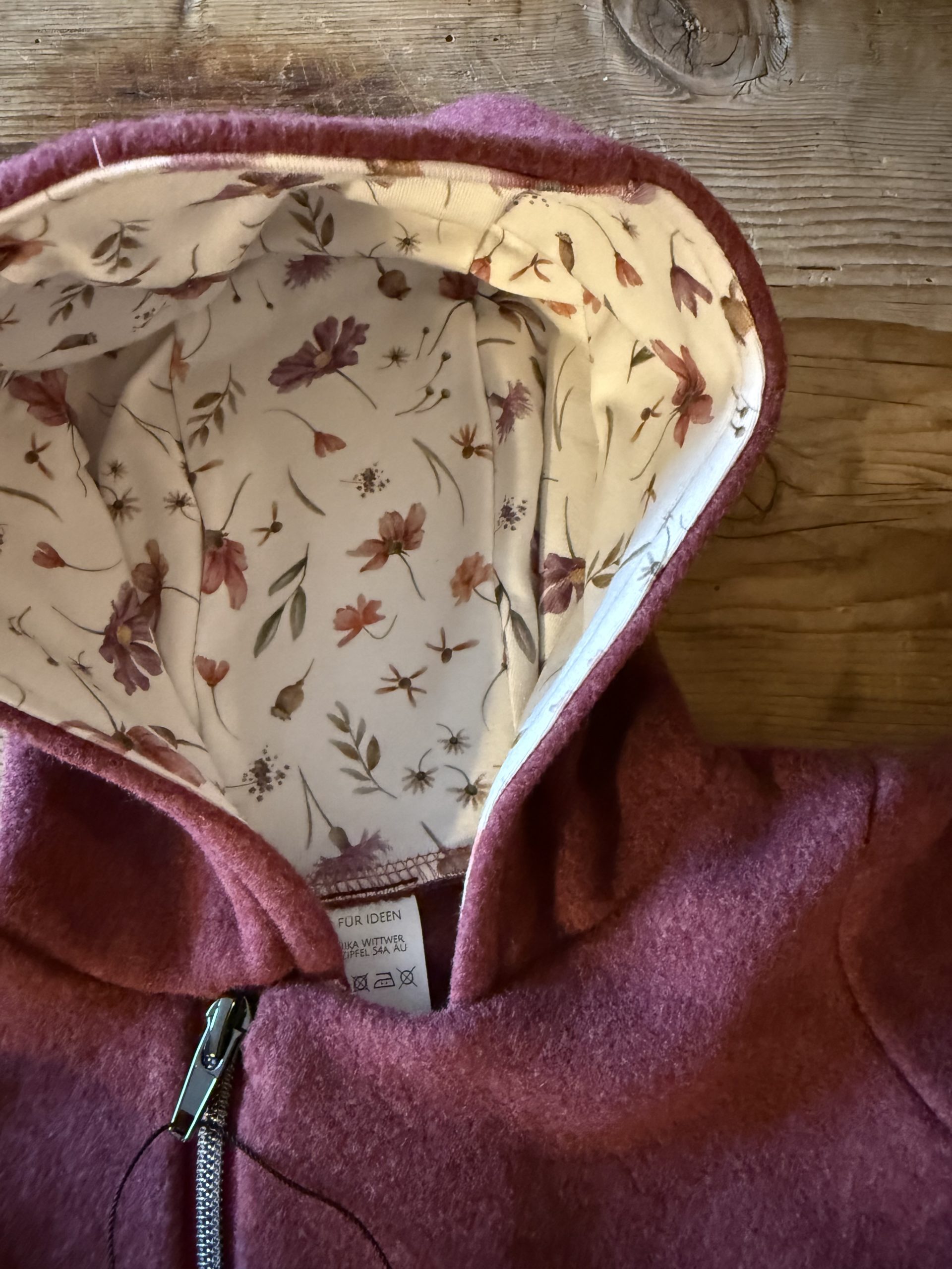 Baumwollfleece-Overall beere – Bild 4