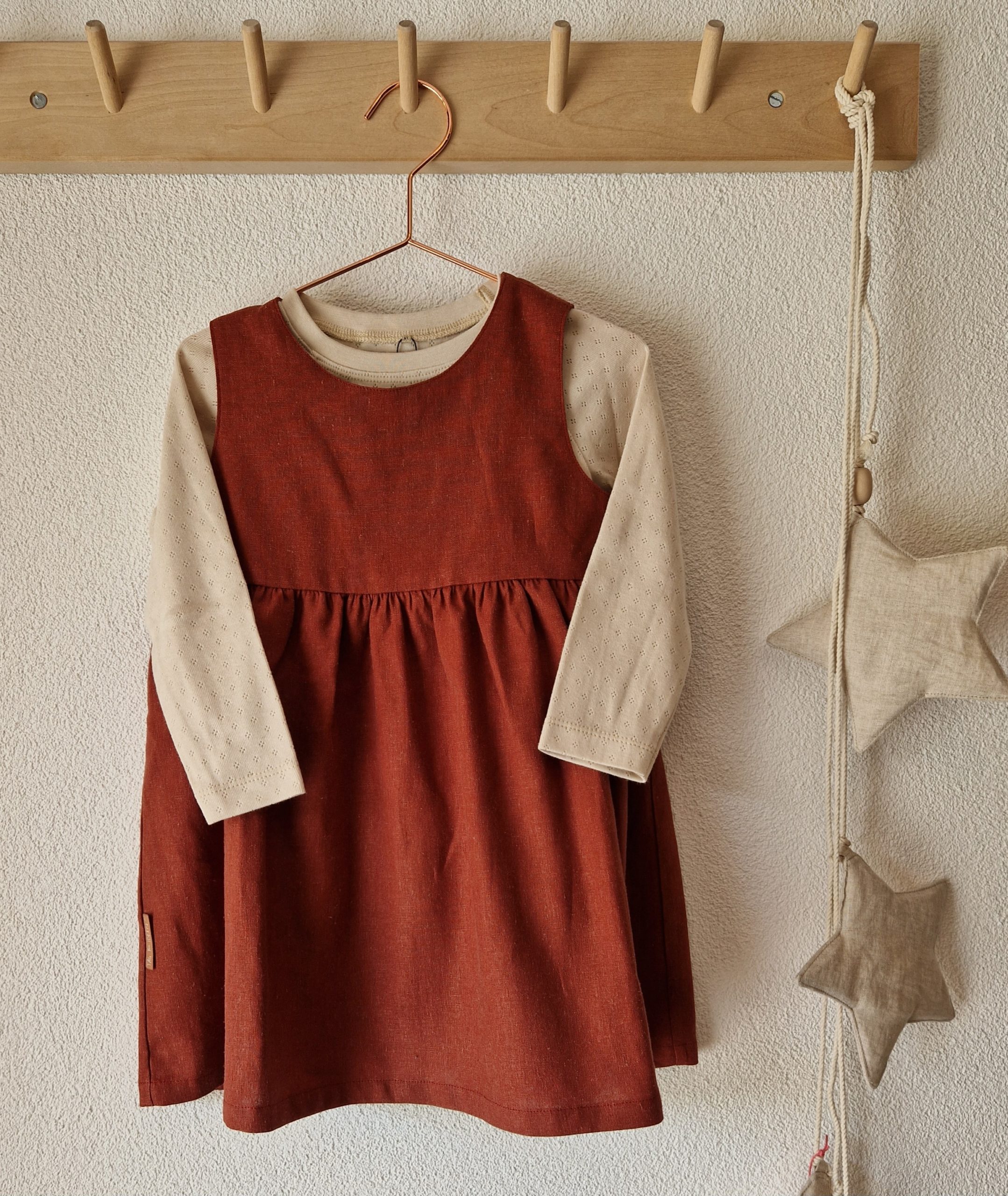 Leinen-Kleid rost – Bild 7