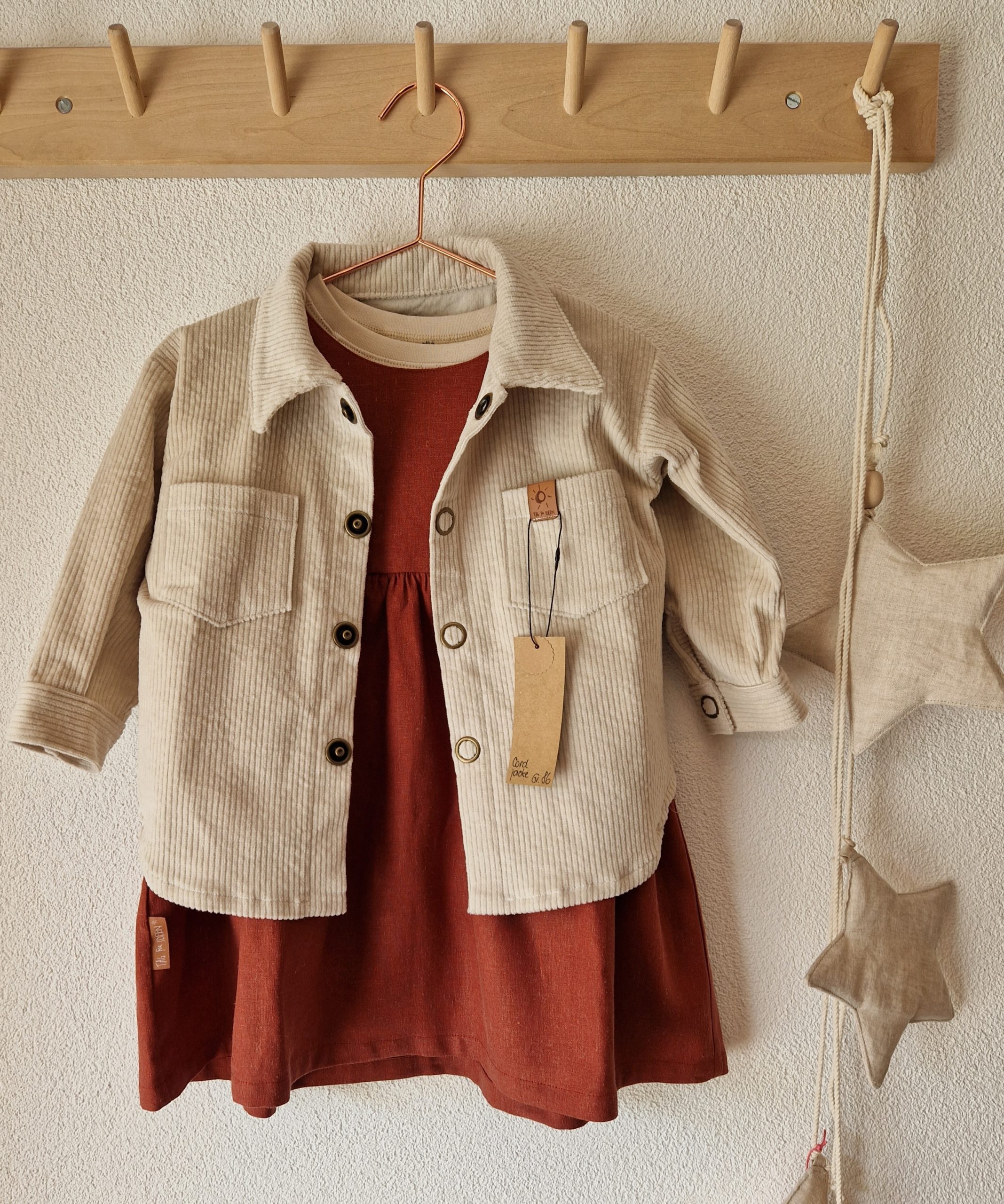 Leinen-Kleid rost – Bild 5