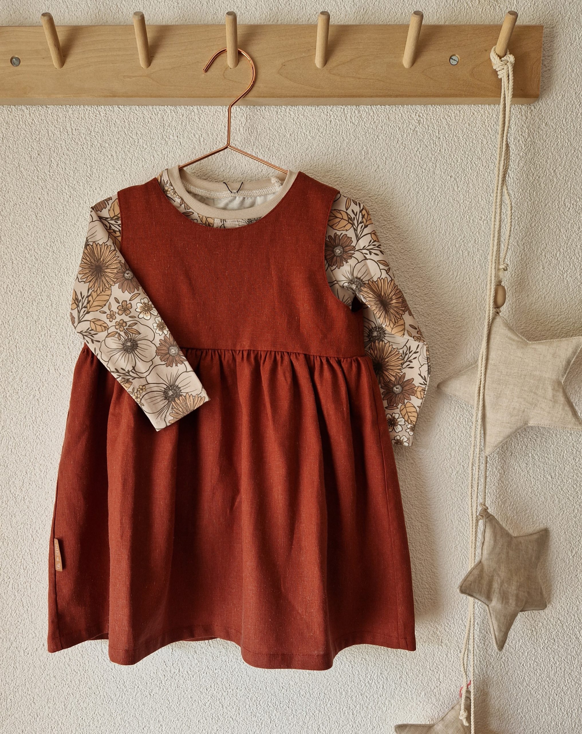 Leinen-Kleid rost – Bild 4