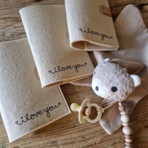 Mutter-Kind-Passhülle "i love you"