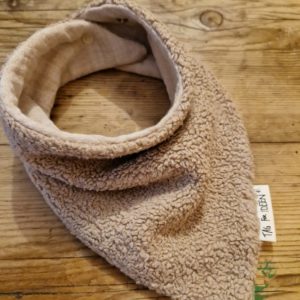 Dreiecktuch Plüsch/beige