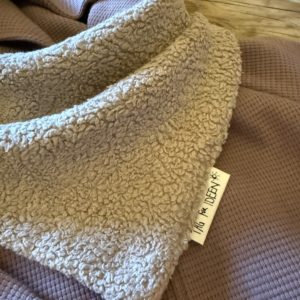 Dreiecktuch Plüsch/taupe