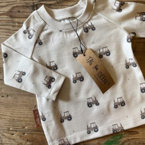 Langarmshirt "Traktor" taupe