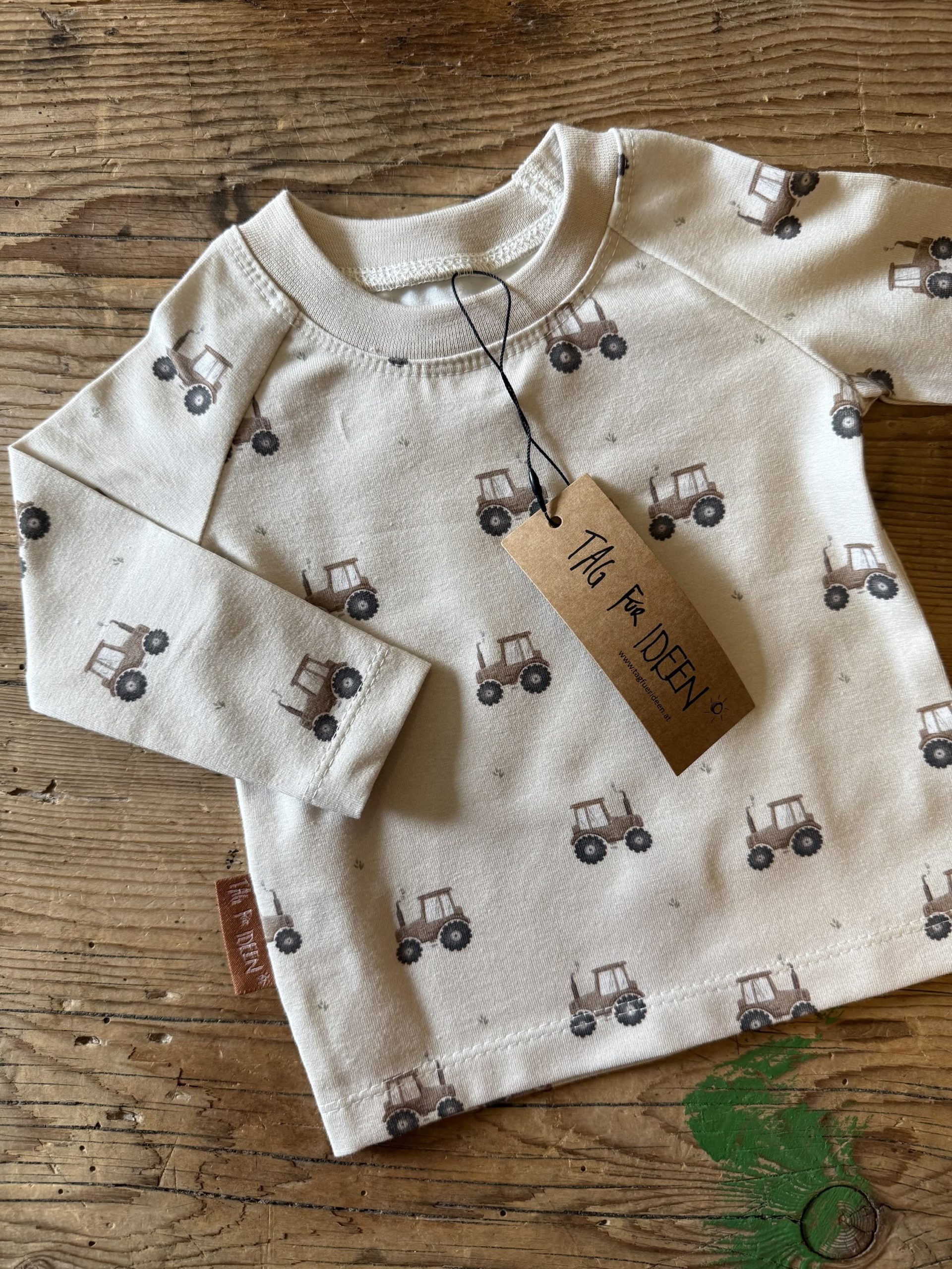 Langarmshirt "Traktor" taupe