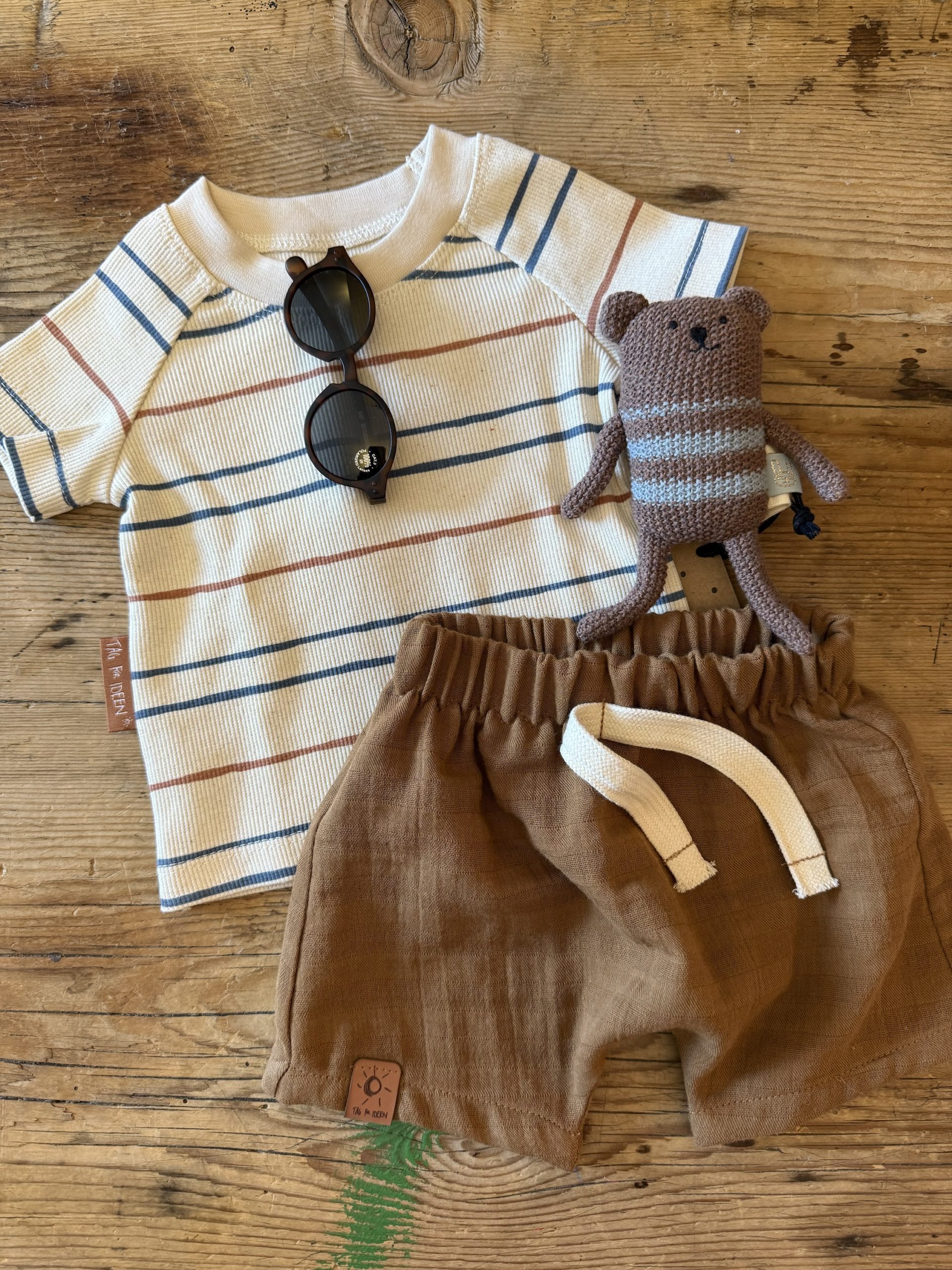 Musselin Shorts caramel – Bild 5