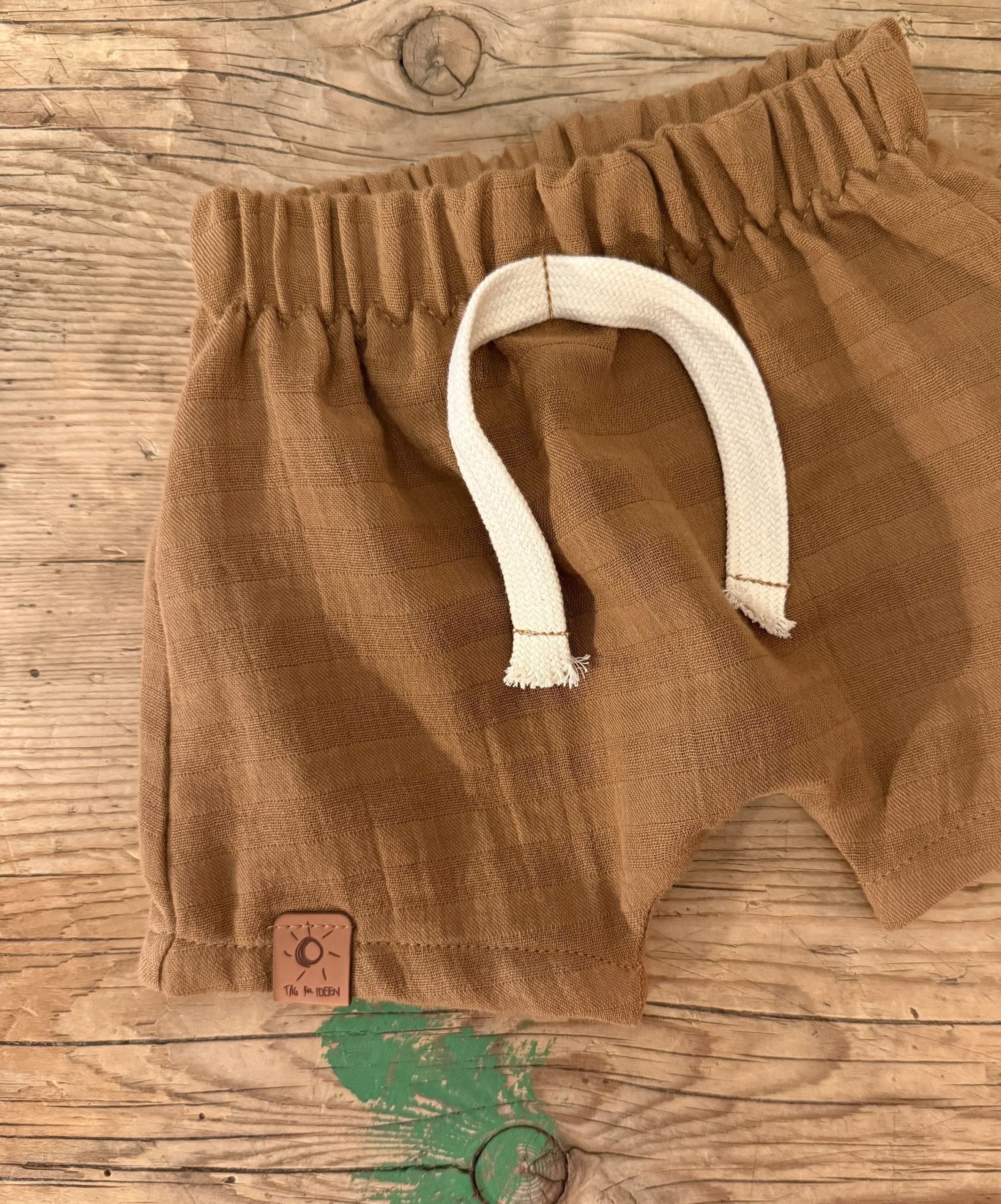 Musselin Shorts caramel – Bild 3