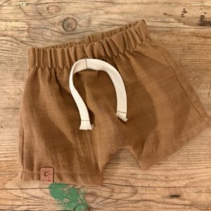 Musselin Shorts caramel
