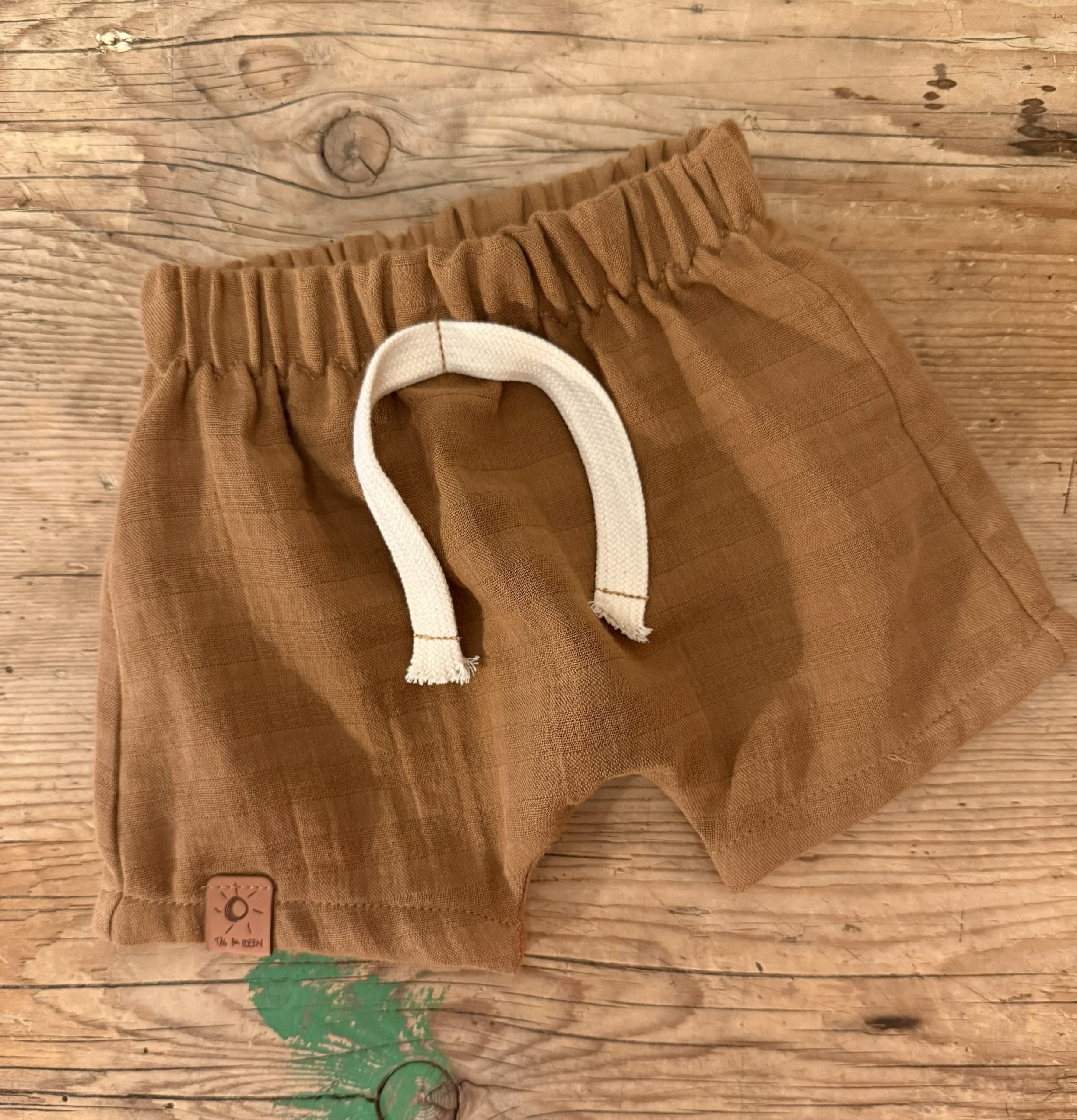 Musselin Shorts caramel