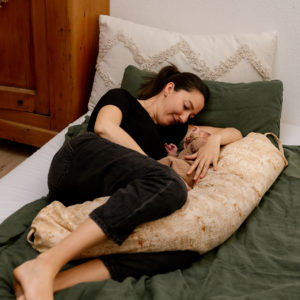 Stillkissen "Flannel Tiere caramel"