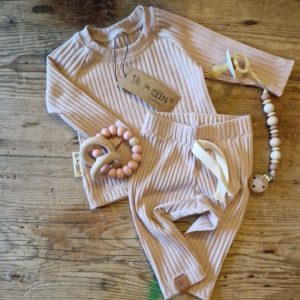 Breitrib-Set altrosa