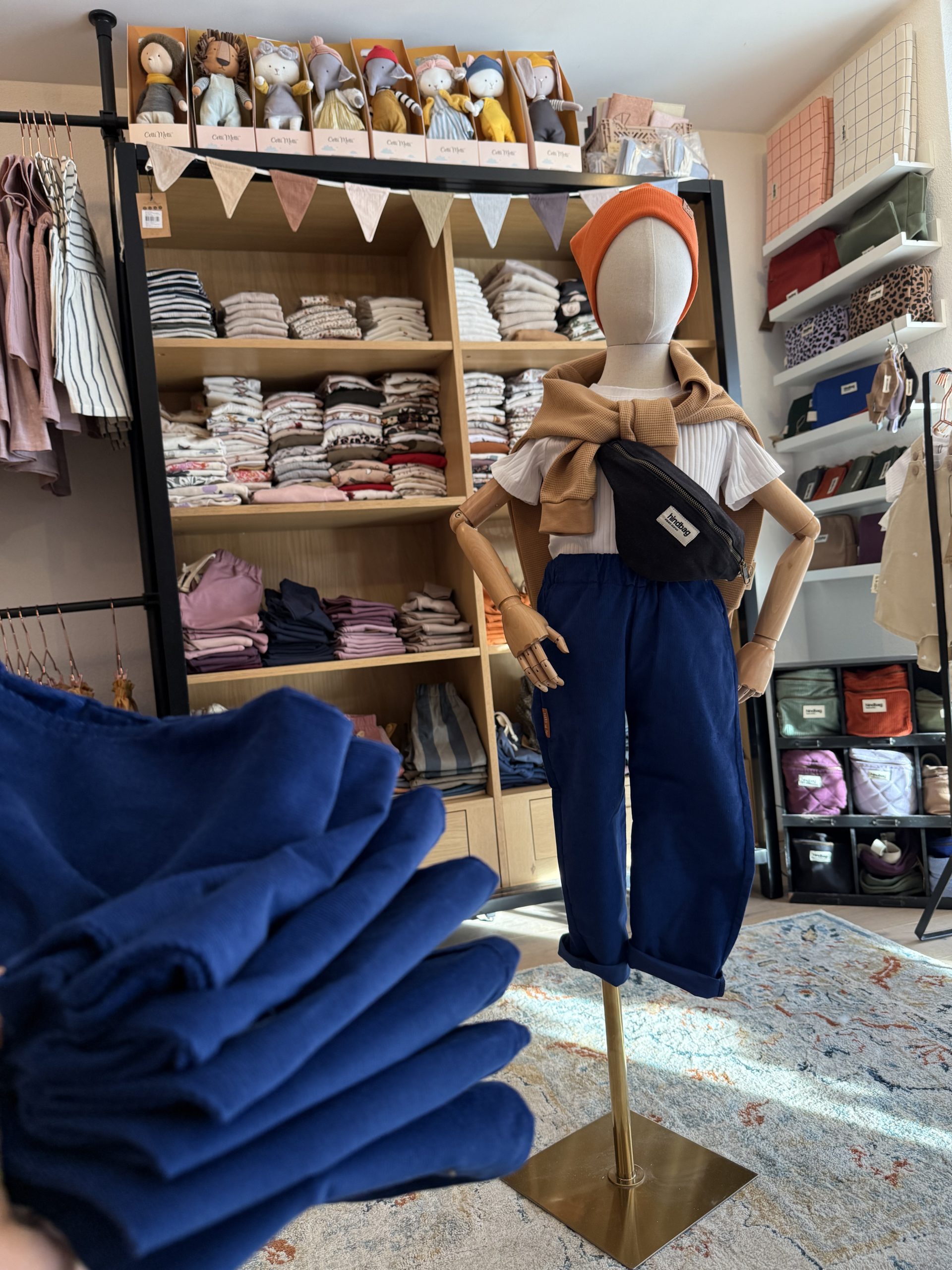 Feincordhose "Knallblau"