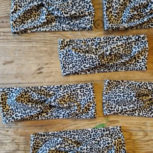 Knotenstirnband "Leo-Muster"