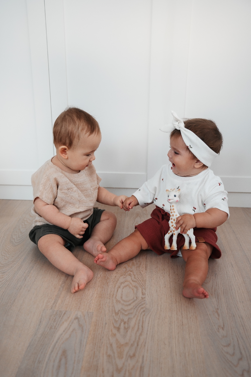 Musselin Shorts caramel – Bild 2