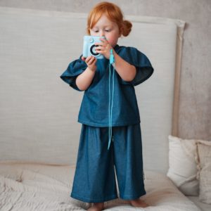 Jeans-Chambray Bluse