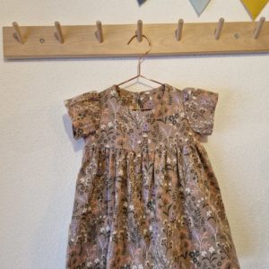 Musselin-Kleid Blumen