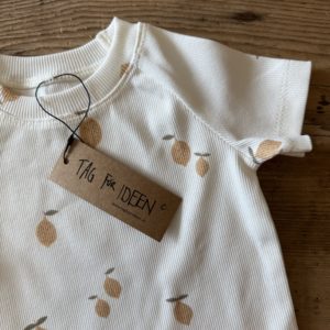Rib-T-Shirt "Zitronen"