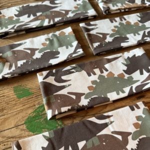 Stirnband "Dino" grün/braun