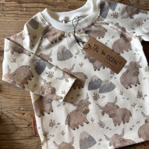 Langarmshirt Yak/Kuh