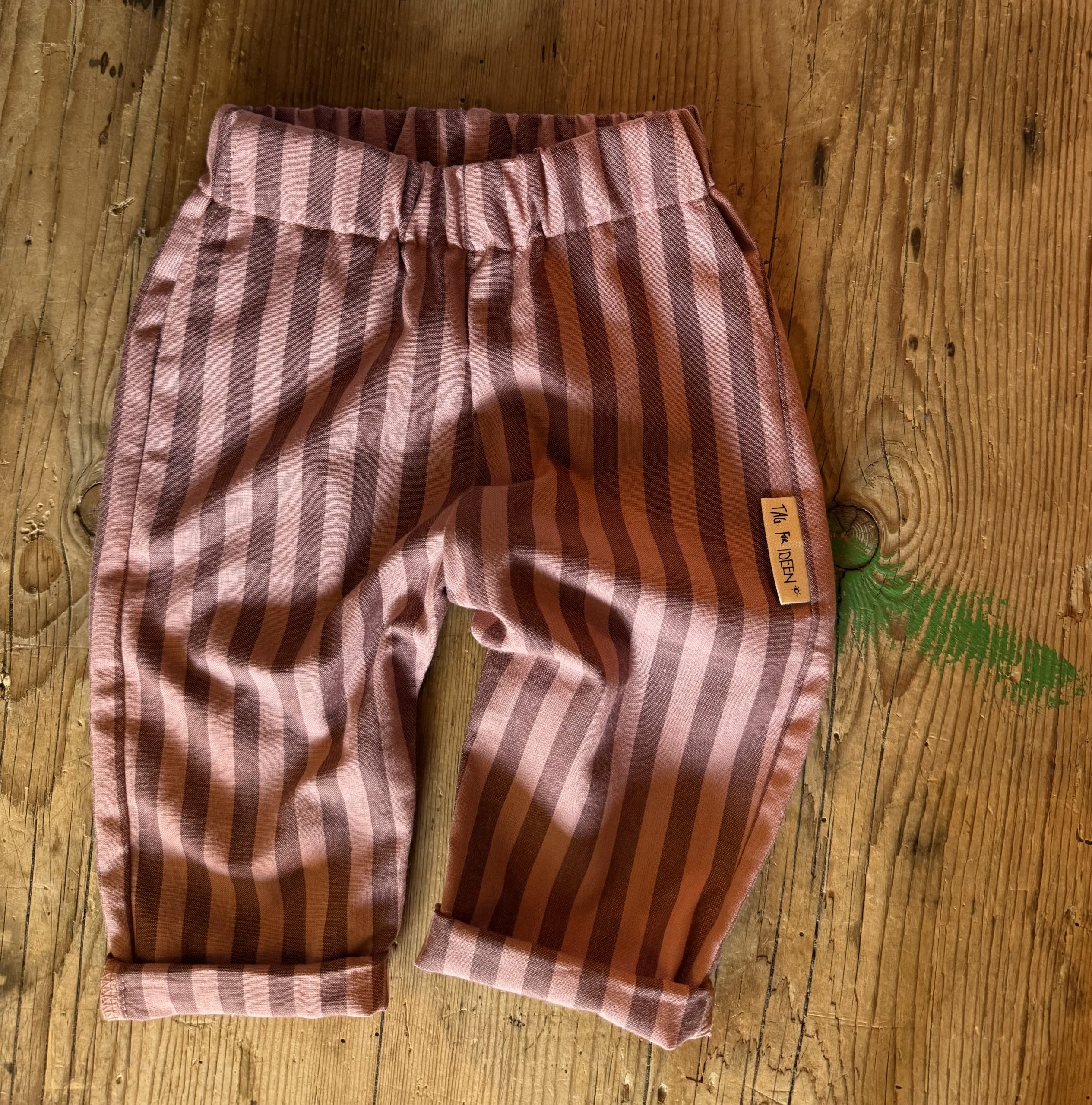 Hose Streifen beere/rosa – Bild 4