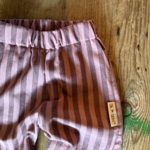 Hose Streifen beere/rosa