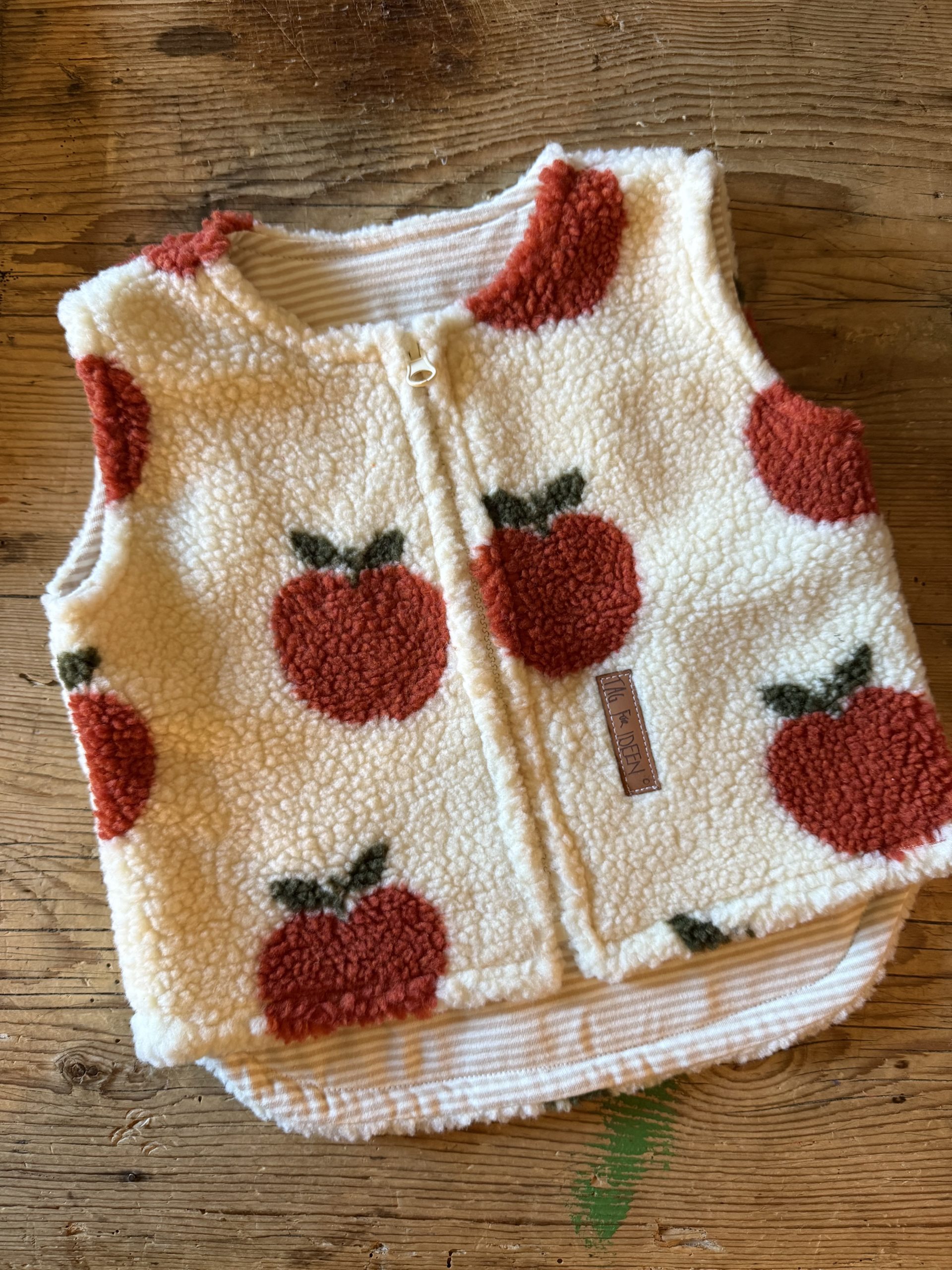 Apfel Plüsch-Weste